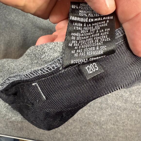 FootJoy Full Zip Golf Jacket Men's XL Gray/Black Zip-Off Sleeves Activewear READ - Picture 11 of 14